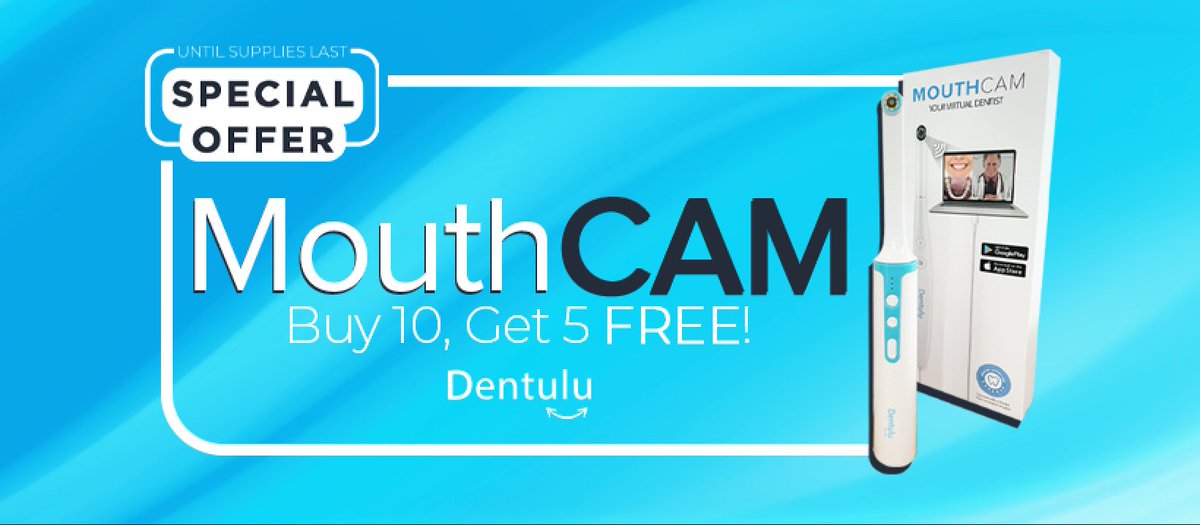 Dentuluapp's tweet photo. Identifying #OralPathologies is now easier with the use of @dentulu's #MouthCAM!

Don't miss our SPECIAL OFFER! Buy 10, Get 5 FREE!

#DENTULUmouthCAM #intraoralCamera #MouthCamera #DentuluOralCamera #telemedicine #telehealth #healthcare https://t.co/2FP8M2EuvZ