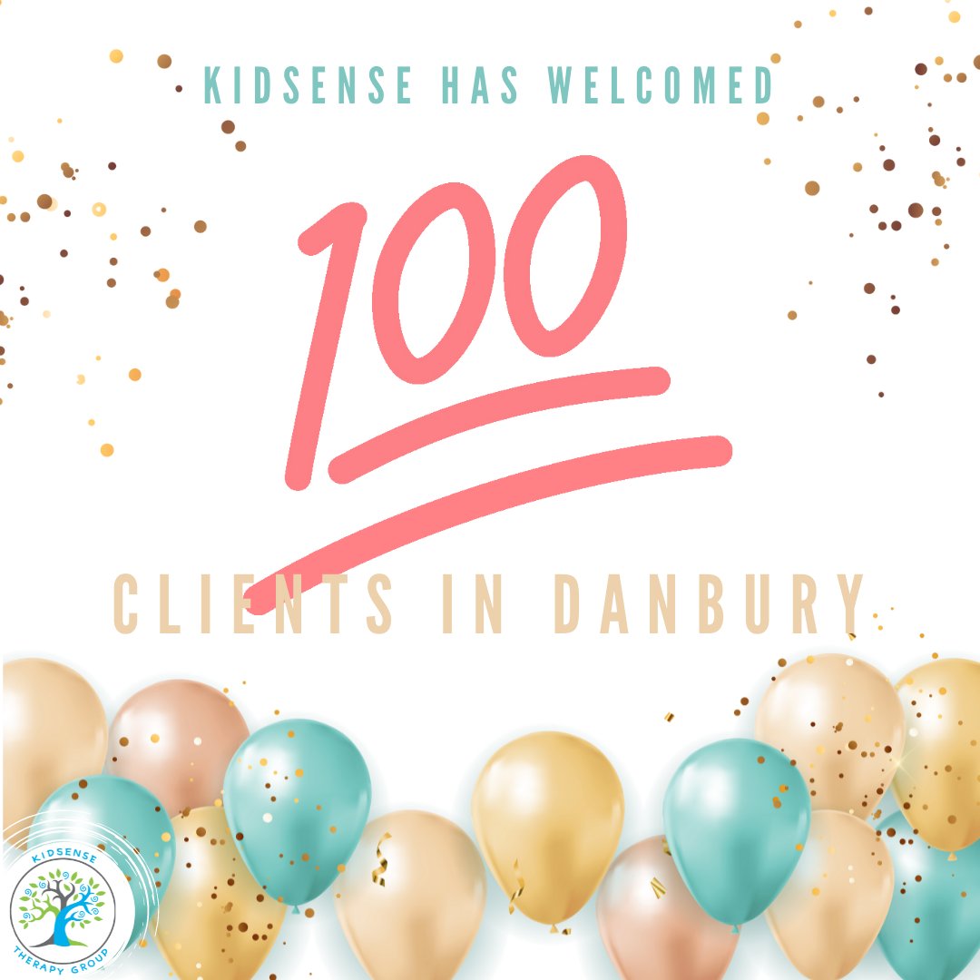 Milestone moment: KidSense has hit 100 clients in our new Danbury location since we opened our doors in May 2021! 
We are delighted to bring our services to this area and thrilled to be able to support so many more families!#smallbusiness #privatepractice 
#danburyct #danbury