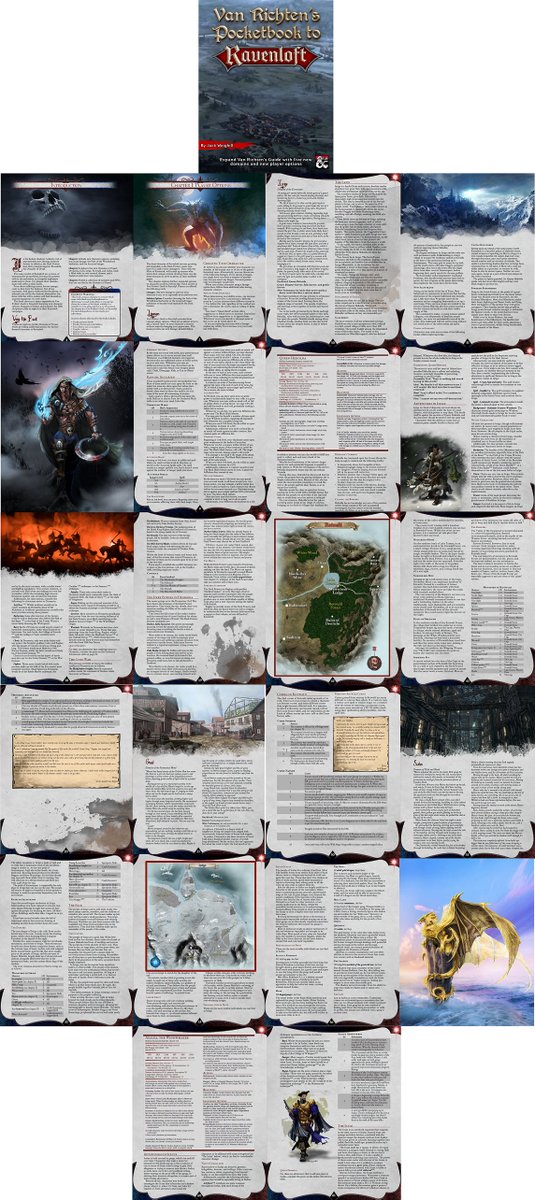 czeuch1's tweet image. Van Richten's Pocketbook to Ravenloft, by @diceaveragejack is out on @dms_guild:

💀Five detailed Domains of Dread 
💀Over a dozen new monsters 
💀A new race, subclasses, and magic items for player characters 
💀A color map for each domain

Pinned Tweet for link.

#guildbulletin