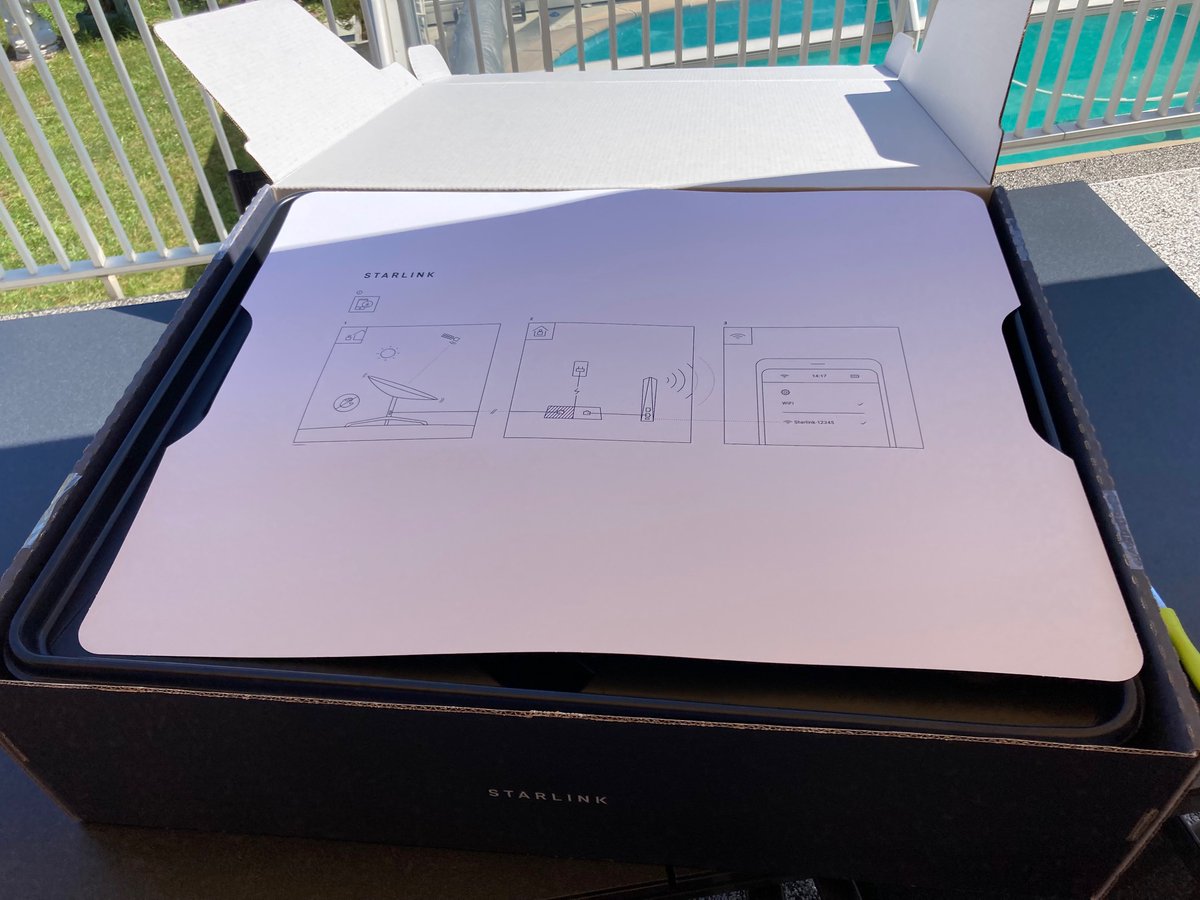 Kgocrypto's tweet photo. Got the Startlink for test in France :)
Thank you @elonmusk 
Can i bring with me in Africa (working there )?   @elonmusk 
infos:
Download up 300 meg
Upload up 80 Meg
Ping 30 to 50 ms :)
Internet Connection Very Good :)
#starlink https://t.co/tMiIUGXXbU
