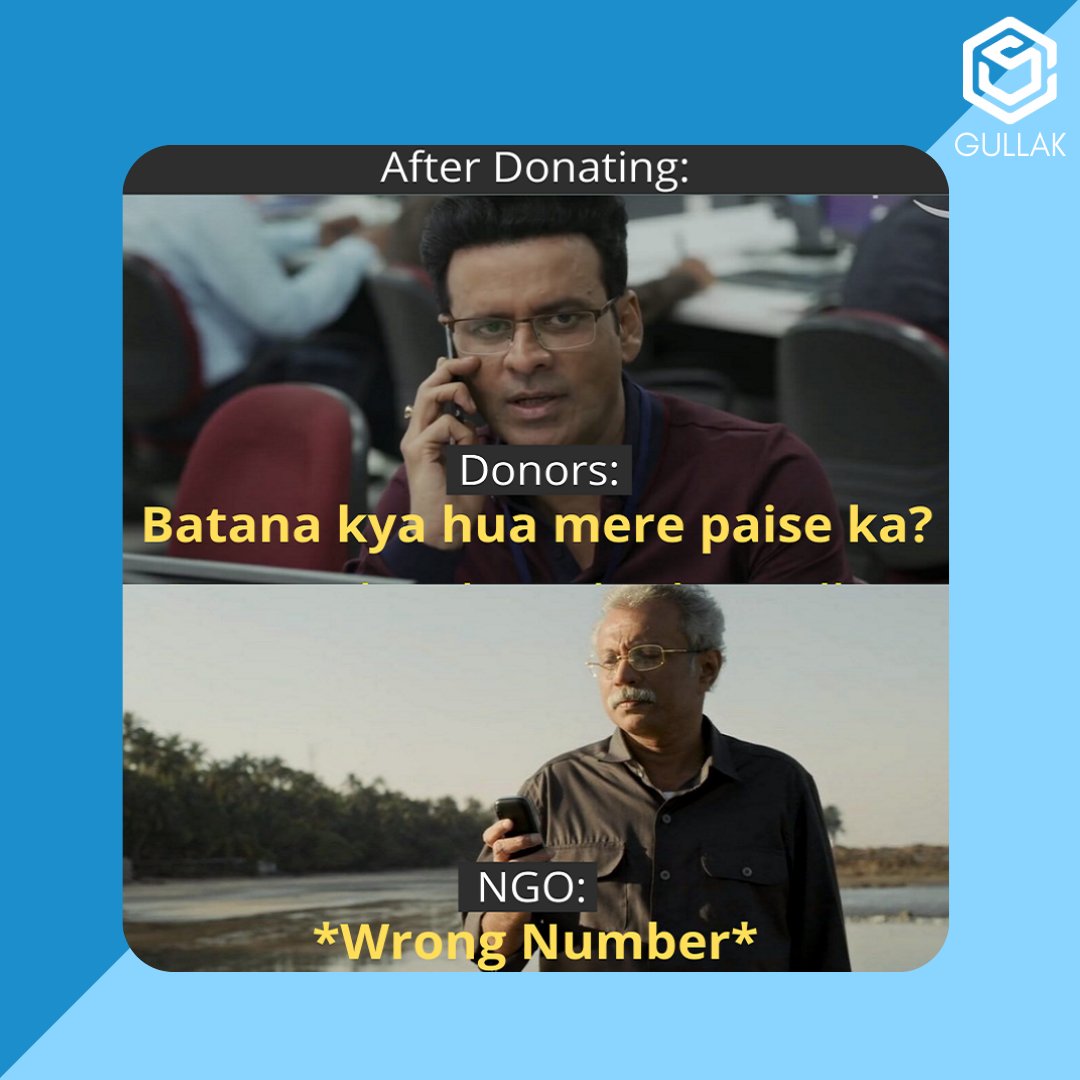 gullakaari's tweet image. Do you also face this problem while donating 🥺？

If yes we got a solution ！

We at Gullak help the donor track every penny donated for the purpose intended by him.

Gullak believes in keeping it real！
#donating #donatingsaveslives #donatingtocharity #donation