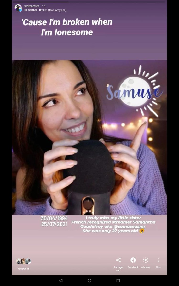 shinigamiawaken's tweet photo. J'ai toujours dû mal à croire que l'une de mes meilleures amies soit décédée.... Merci de m'avoir accordé ta confiance pendant 15 ans. Mais, tu me manques terriblement, petite soeur 😭
#Samuse #Asmr #Twitch https://t.co/LjJRWGaCFr