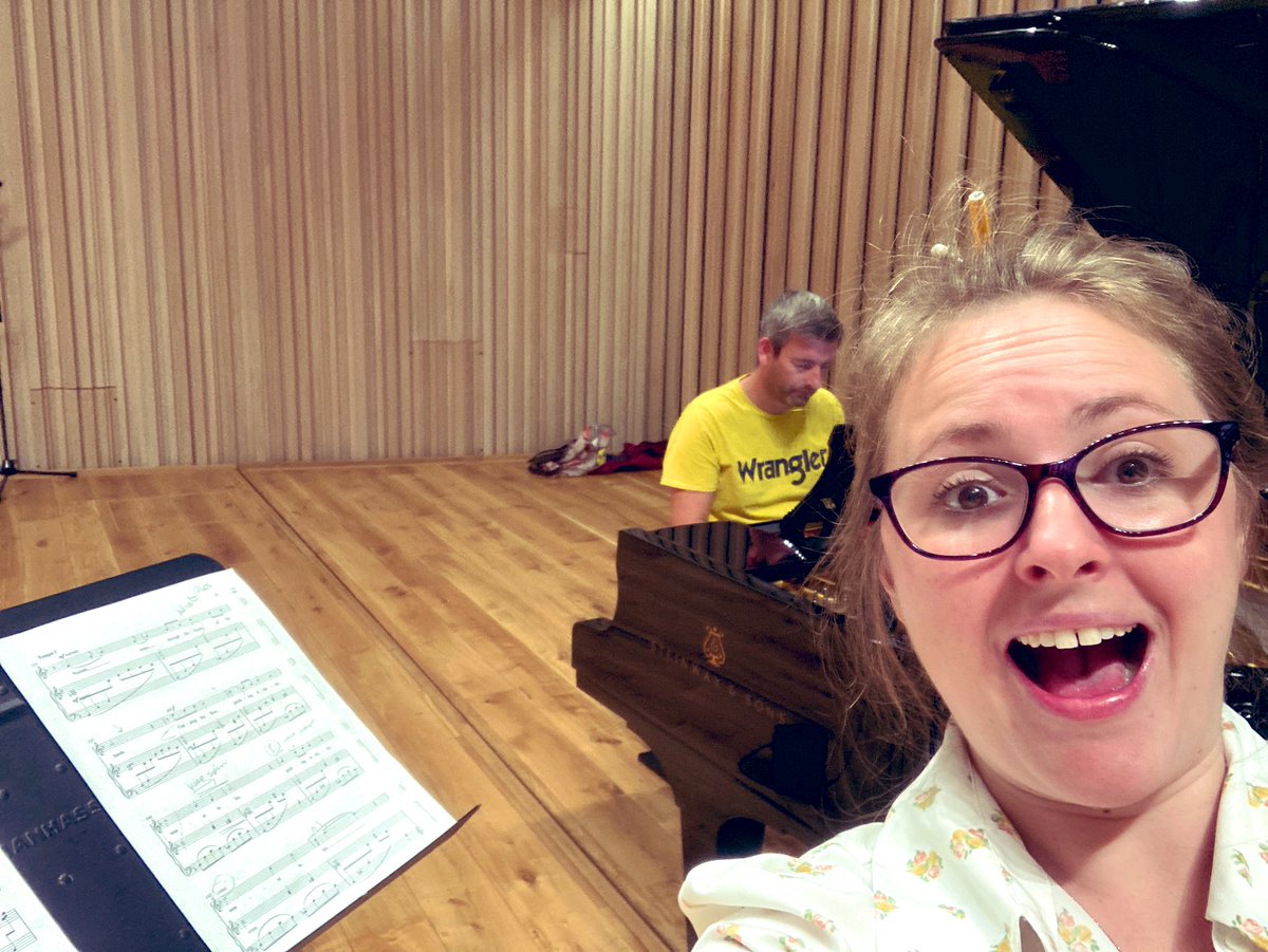 HayleySwanton's tweet photo. Day 1 of recording the beautiful music of @JulianDawes at Manchester’s @StollerHall with @jon_the_pianist! Absolutely thrilled to be collaborating and making music again @rncmlive #rncmsummer #classicalmusicmatters #mcrmusic #artsong #NewMusic https://t.co/F1rxOSGne0