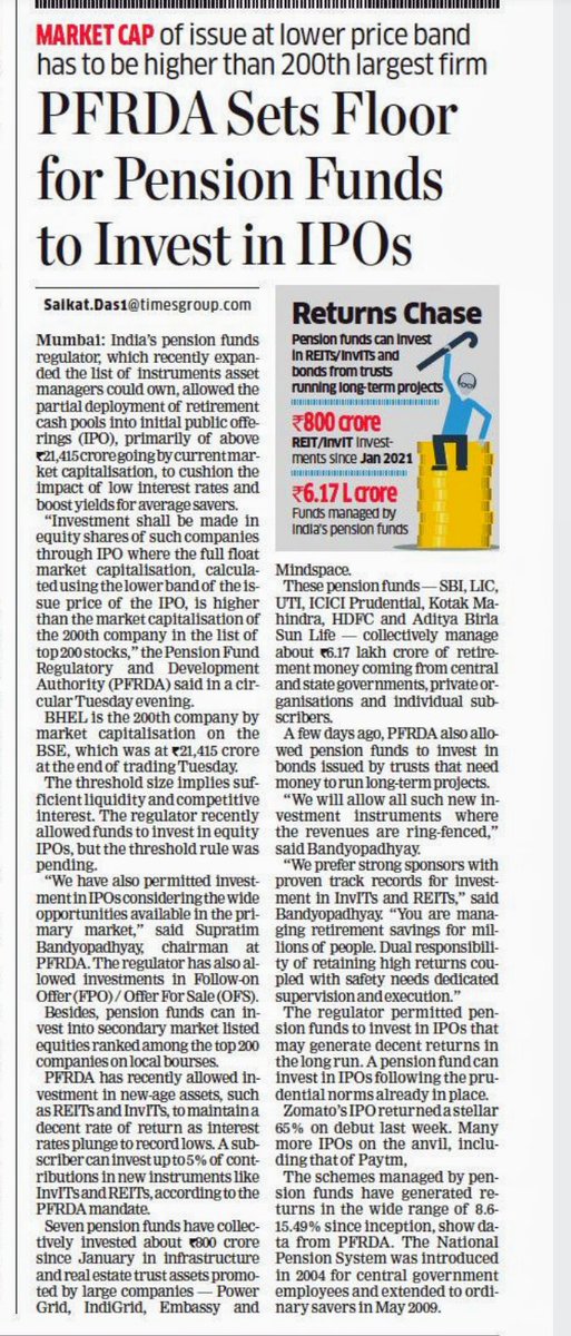 NPSEFR's tweet photo. शेयर बाजार के साथ अब #Legalized_Looting का एक और थपेड़ा #IPOs के माध्यम से होने वाला है।
#NPS_QUIT_INDIA
#RestoreOldPension
@RajCMO @RajGovOfficial @PMOIndia
सरकार और हमारा #NPS अंशदान किसके काम आ रहा है?
सवाल कीजिए, सरकारें सबसे ज्यादा सवालों से डरती/बचती हैं. ^^info>> https://t.co/qENsLE05bL