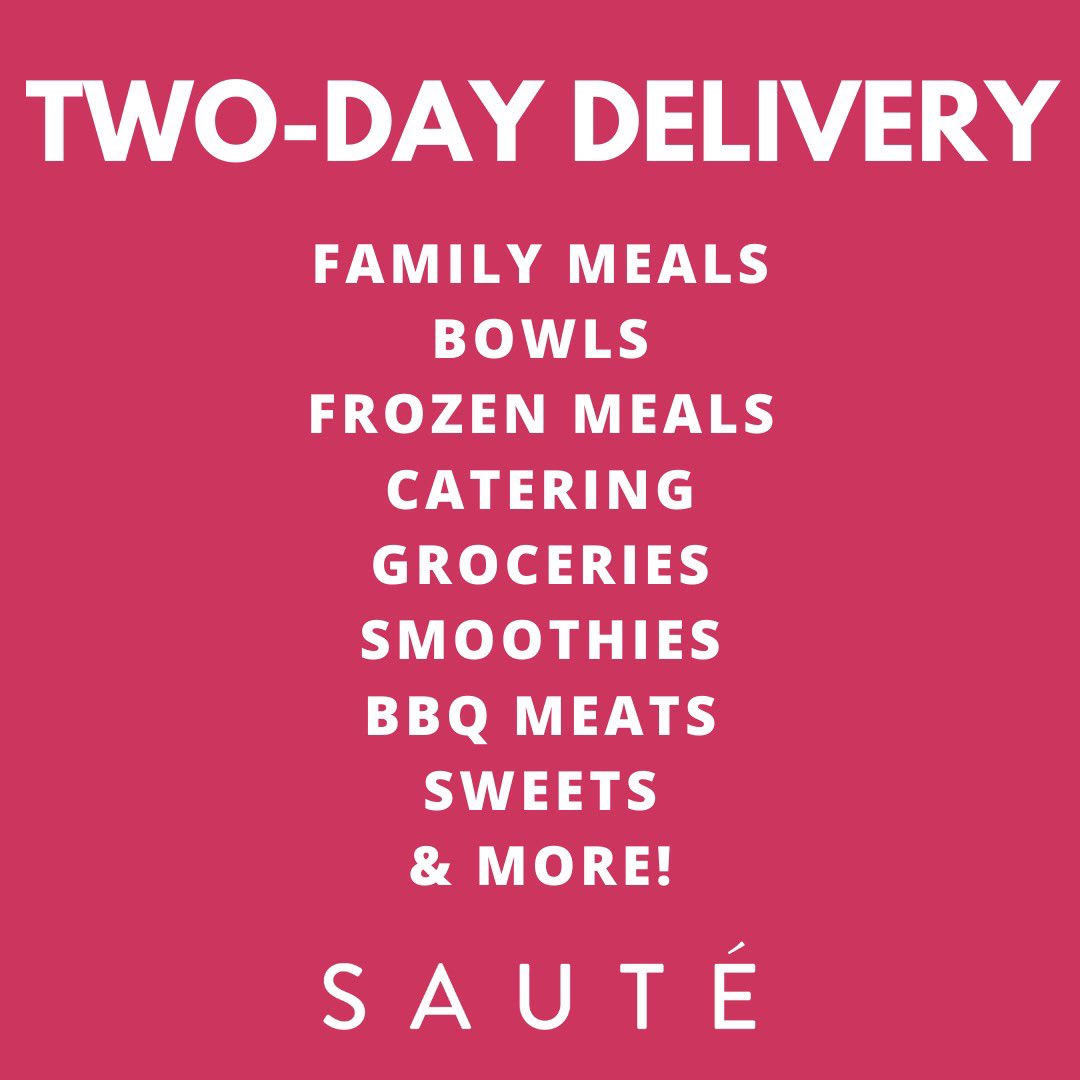 TrySaute's tweet photo. Have you heard about our new two-day delivery menu? 

Delivery available Tuesday-Sunday!

#trysaute #mealprep #halifax #hfx #healthymeals https://t.co/MONCvOxRQV