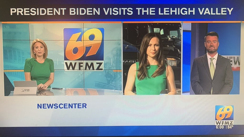 BSheehanTV's tweet photo. We seriously didn’t plan this! 🍀@WendyDavisnews @JamieStoverNews @69News https://t.co/N6QCwbOHsT