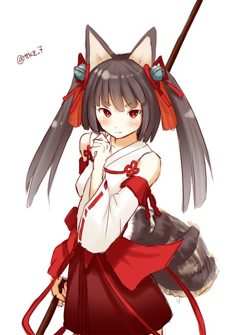 「散歩行くの・・・?」

#式姫お絵かき60分一本勝負
#犬神 