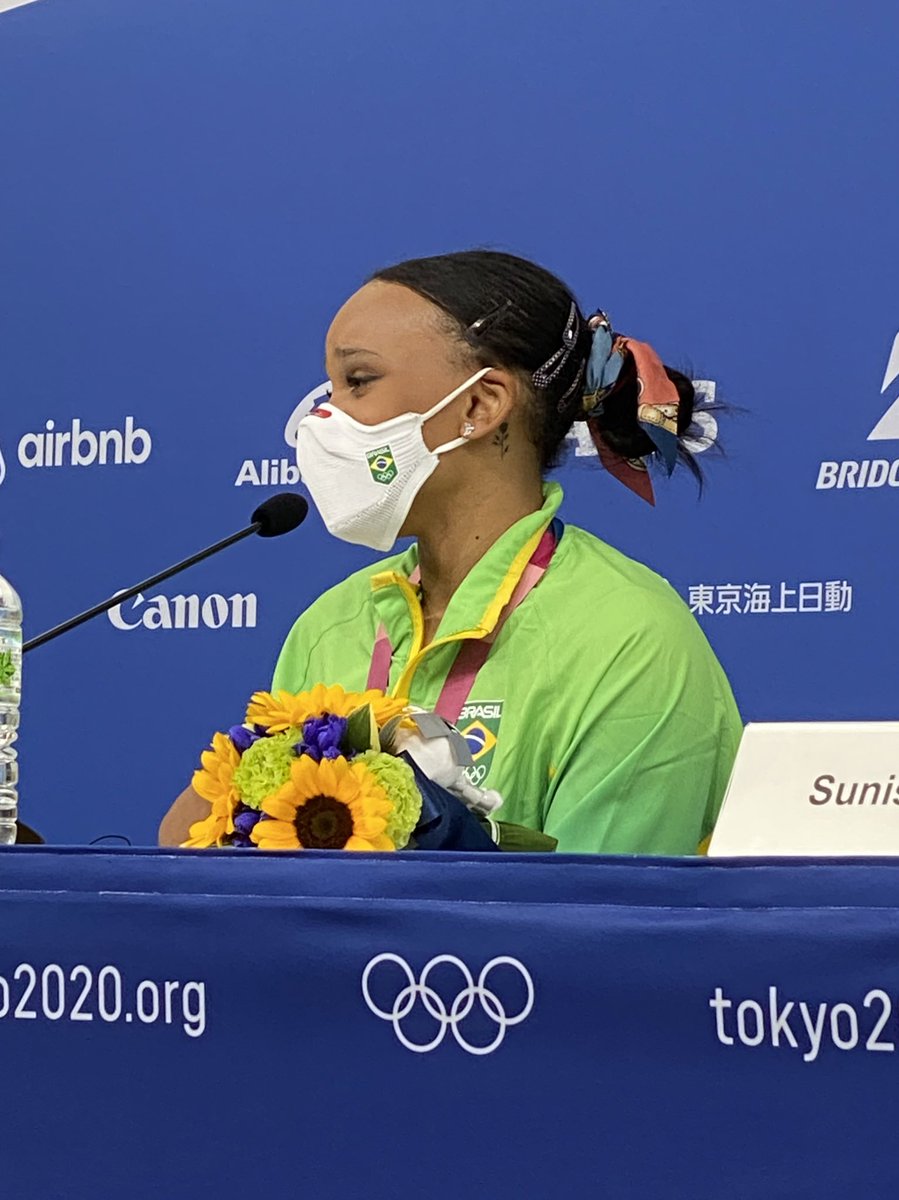 Andrade says her medal is for generations not just for her and then she did think of quitting during her injuries (Suni said that too).