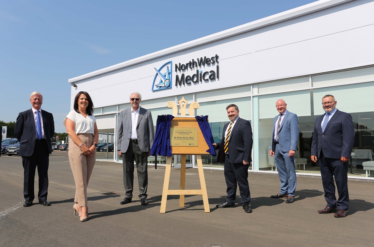 Robin Swann officially opens PPE factory in Campsie:
NorthWest Medical has created 25 new jobs after being awarded a £6.5m contract to supply face masks to the health service newswireni.com