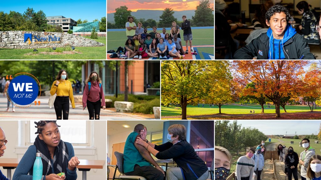 newpaltz's tweet photo. Click here for a full overview of fall 2021 COVID-19 policies at @SUNY New Paltz. Get details on how vaccination, masking, screening, testing, quarantine, events and more will work on our campus this semester. https://t.co/MPm6ltmvGa #NPForward #NPsocial #NewPaltz https://t.co/kDl5bzYuMc