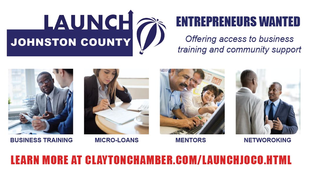 COMING SOON: The Clayton Chamber is excited to unveil the LAUNCH JoCo Entrepreneurship &amp; small business program. Learn more &amp; find out how you can participate at claytonchamber.com/launchjoco.html