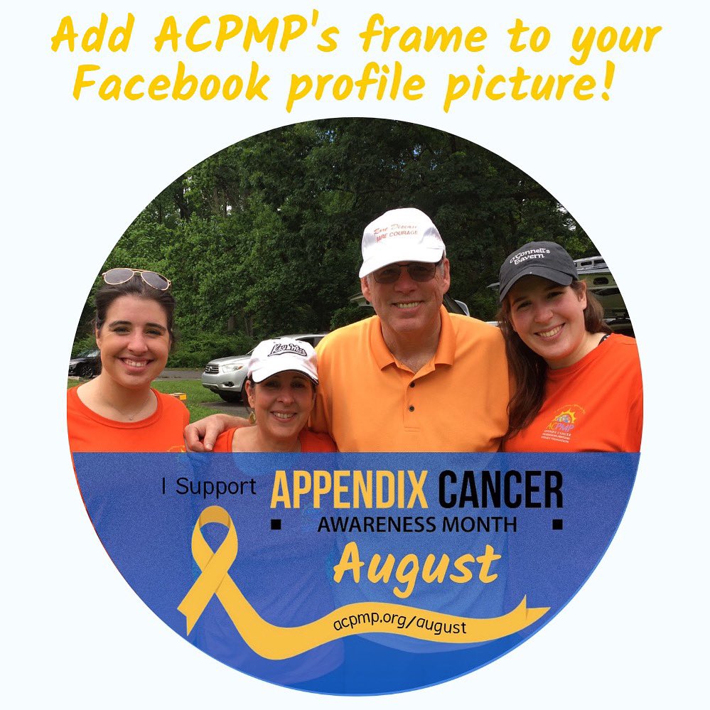 acpmpresearch's tweet image. August is Appendix Cancer Awareness Month! #AugustForAppendixCancer 🎉🎗

The 1st year that ACPMP is going BIG to spread awareness! Help us by sharing our content and add this frame to your FB profile photo!facebook.com/profilepicfram…

Learn more here: acpmp.org/august
