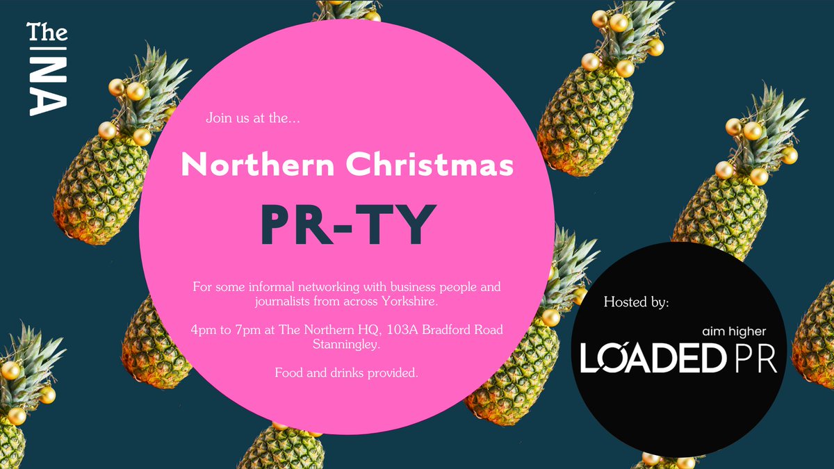 BREAKING! We're having a PR-TY!

To kickstart #NorthernChristmasWeek, we're bringing together #Yorkshire businesspeople and #journalists for some informal #networking, food and drinks 

Want to join in? Grab your FREE ticket here lnkd.in/e5JqYUe

#prrequest #party #xmas