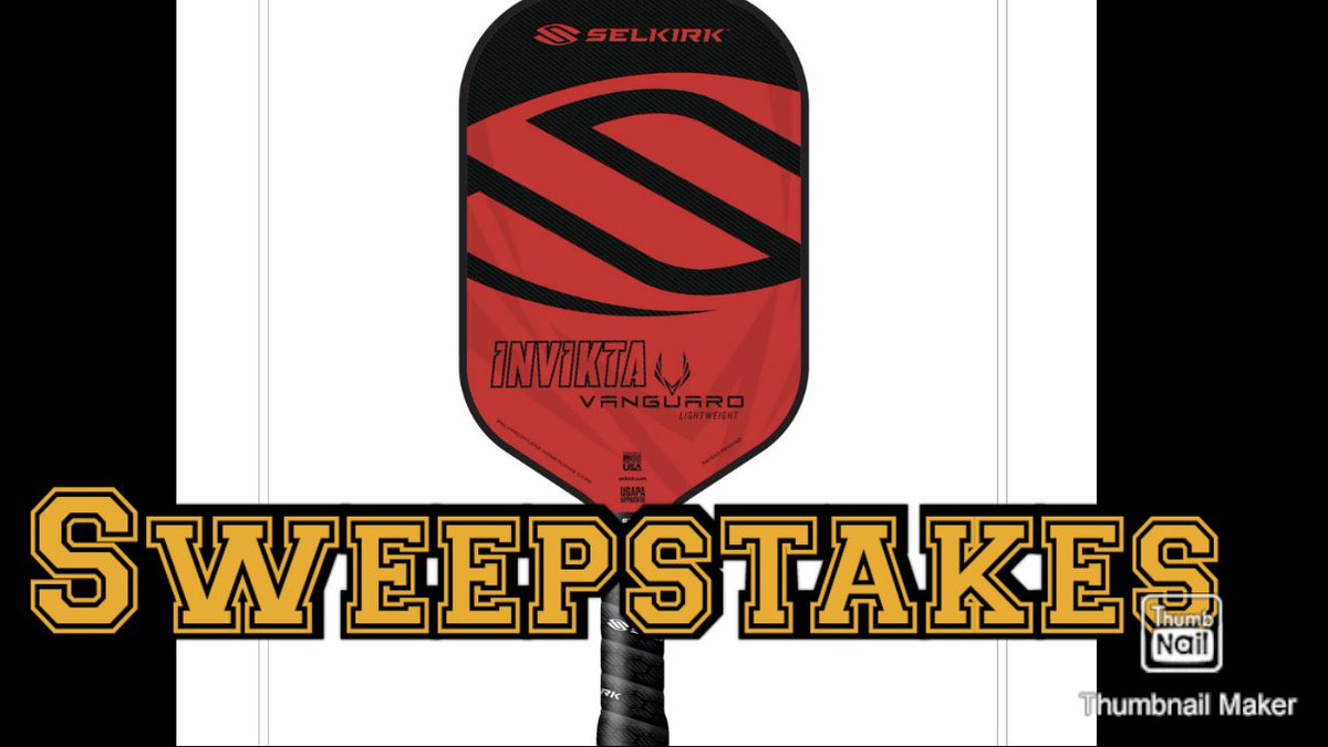 Subscribe to us on YouTube youtube.com/c/ThePicklebal… and retweet and you are entered.