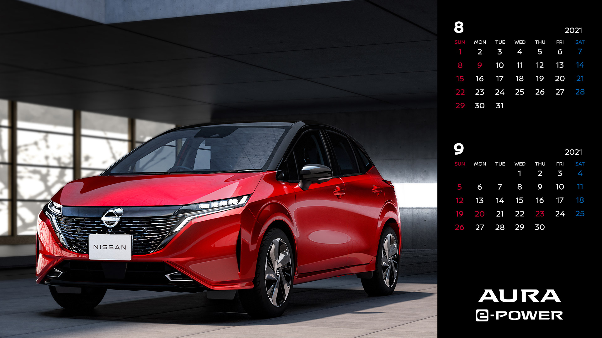 日産自動車株式会社 壁紙カレンダー 8月は 日産オーラepower フェアレディz プロトタイプ Nissangtr Nismo の3車種 Pc スマホ用ダウンロードはこちらから T Co 7uxekubfnk 毎月 人気投票でカレンダーをご用意しています