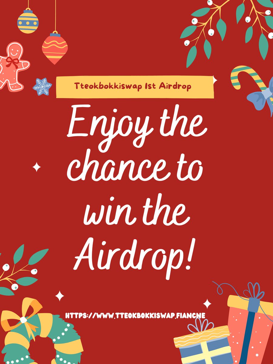 Tteokbokki_swap's tweet photo. 🎁 $TPK Giveaway 🎁

3000 BUSD for 10 lucky winners (300 each)

Deadline: 08.08.2021

Rules:

💰 Buy Minimum 0,1 BNB
https://t.co/6C0usdB5Kg

💗Like &amp; Retweet

📢Tag 3 friends

Leave your BSC address below!

#Airdrop #BSC #YieldFarming  #tteokbokki https://t.co/z0B5pws0Ra
