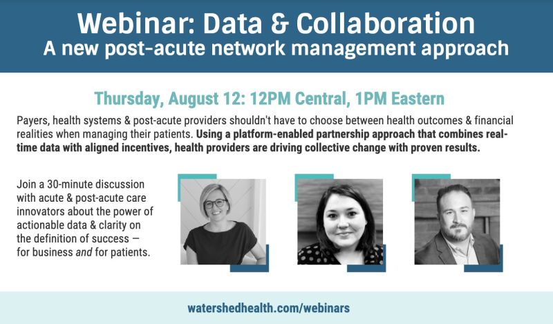 Two weeks from today, and spots are filling up! Our panelists from <a href="/Ascensionorg/">Ascension</a> and others are ready to distill their most valuable #postacutecare #lessonslearned into a 30 minute #webinar for our guests. Register at lnkd.in/gqnEXvH