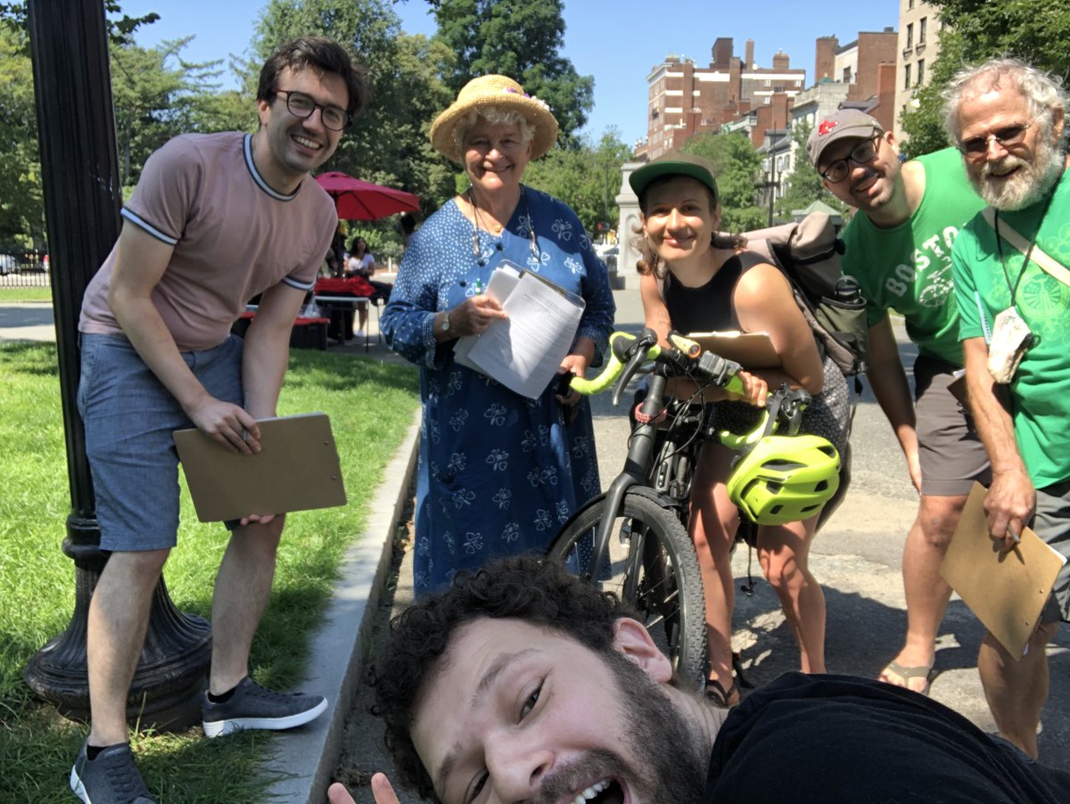 bostonbikeunion's tweet photo. Beacon Hill is ready for people first streets now! Over the past week we spent two days taking action in Beacon Hill talking to business owners, residents, and commuters and one thing is clear: people from all walks of life are ready for Beacon Hill to #BuildBackBikeable https://t.co/Qk6wgYxCny
