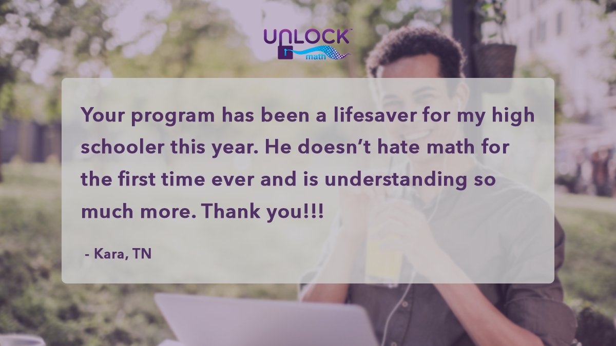 UnLockMath's tweet image. Steadily improve your child&apos;s confidence, ability and mastery of math concepts. One #UnLockMath lesson at a time. 👍