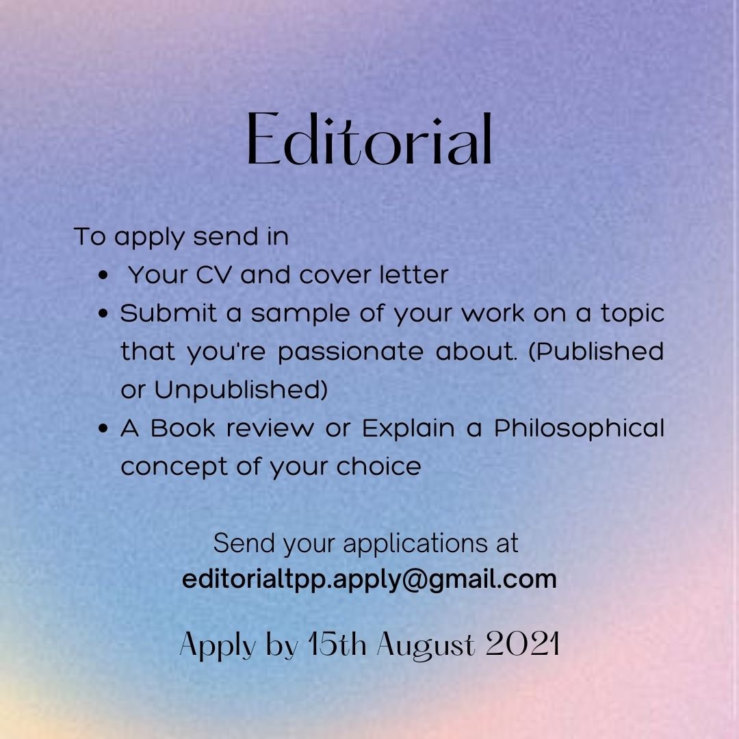 ThePhilProject_'s tweet photo. Hello, we are ecstatic to tell you that we are expanding our team and inviting individuals passionate about everything Philosophy! 

📩Apply for our Book Club, Editorial and Graphic Design teams now! (Details with mail IDs mentioned in the slides) 

Graphics🎨 by- @Shreya__Sh https://t.co/CsDKHnFXMT