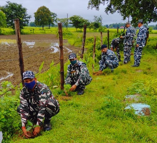 commandant152's tweet photo. A part of Mega Plantation drive-2021 was organized by all ranks and families of 152 Battalion CRPF, Goalpara, Assam.
#CRPFGreenBootPrints
#CAPFEcoWarriors
#CAPFGreenWarriors
#PrakritikepPehredar
#SaveNatureSaveFuture
#Forest4Future https://t.co/MFhnanL3OR