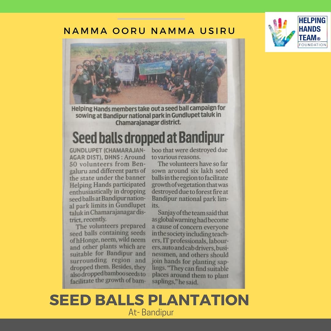 HHTeamOrg's tweet photo. "Namma Ooru Namma Usiru"
and we are looking for volunteers who can join us to rejuvenate the forests across India to their original glory. 
Everyone can join hands by being part of our plantation activities or by helping us procure tools or funds to drive this activity. https://t.co/YgltleFPl3
