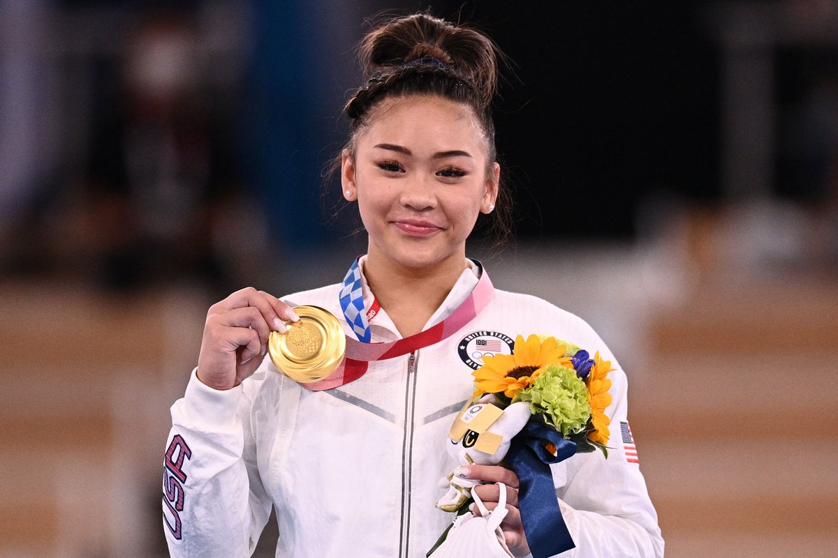 YahooSports's tweet photo. A historic showing 🥇

Suni Lee is:

🔘 The first Hmong American to qualify for the Olympics
🔘 The first Hmong American to win an Olympic gold medal
🔘 The first Asian woman (of any nationality) to win Olympic gold in the individual all-around competition

#TokyoOlympics https://t.co/mtRuy3cqCq