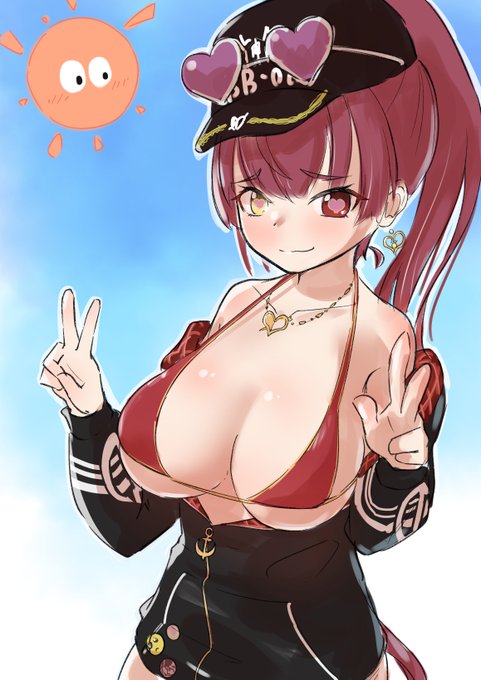 リアルタイムにチャック下ろせるの良い…
#マリンのお宝
#宝鐘マリン新衣装お披露目 