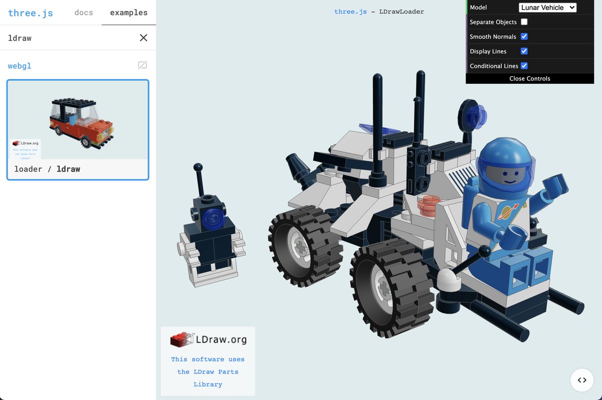 Three.js tweet media