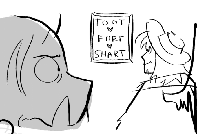 the fun part about joining a juicerat_ stream is having the context for these horrible horrible drawings i make and then am bullied into posting here. just like this one for example 🐀 