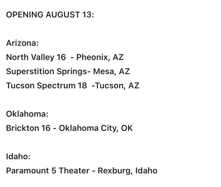 1SusanEscalante's tweet photo. #EVENINDREAMS movie opens soon!! Aug 6 in Utah. Call and check dates where you live! https://t.co/5vm5UNtKMQ