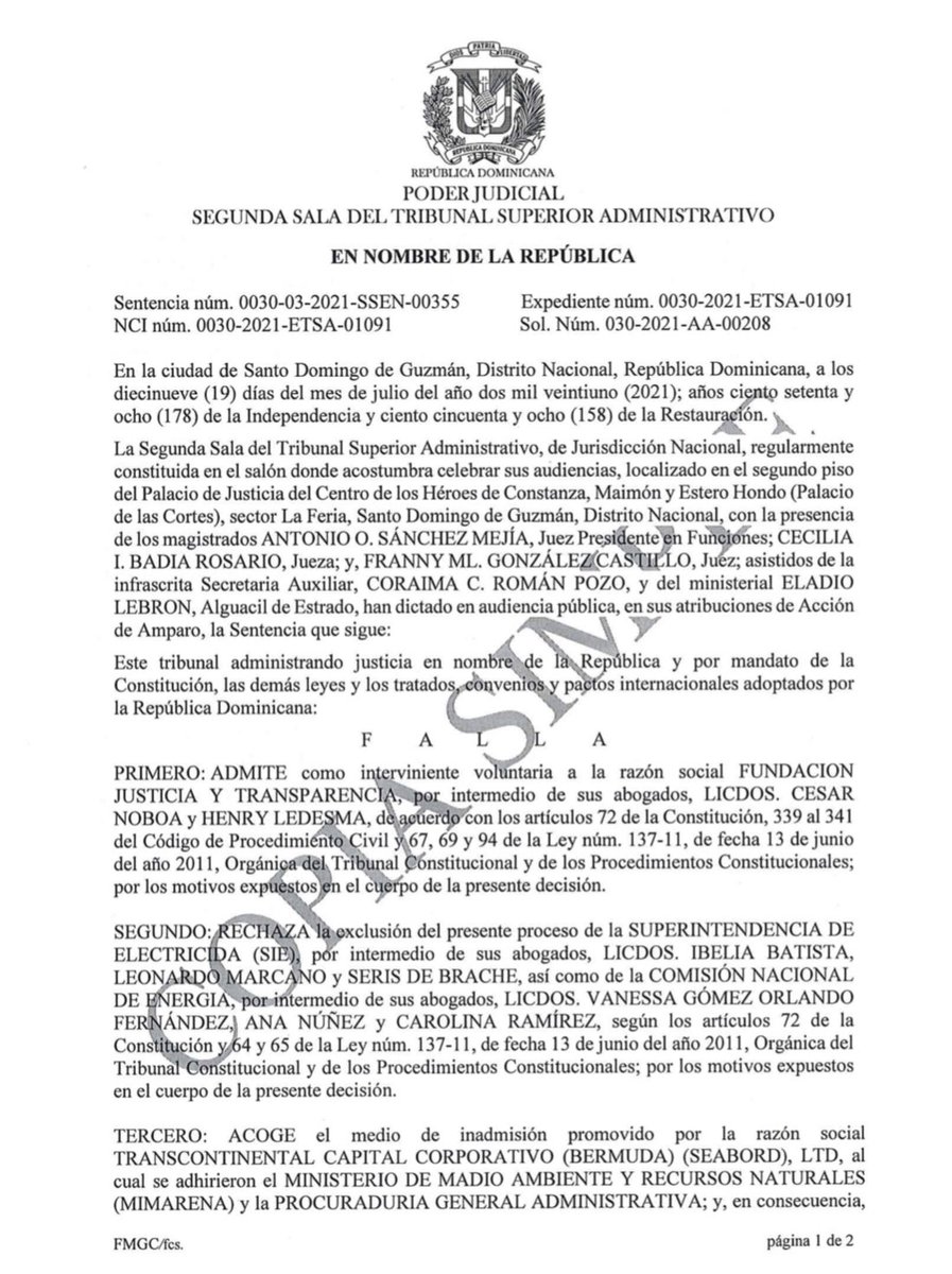 ArmandoGRodrigz's tweet image. #Seaboard #INSAPROMA #Miedoambientalismo Sentencia del TSA Favorable a nosotros ⁦@SusanaGautreau⁩ ⁦@estebandelgadoq⁩ ⁦@JaironSeverino⁩ ⁦@rcavada⁩ ⁦@huchilora⁩ ⁦@MartinezPozo⁩ ⁦@ConsueloDesprad⁩ ⁦@nuriapiera⁩