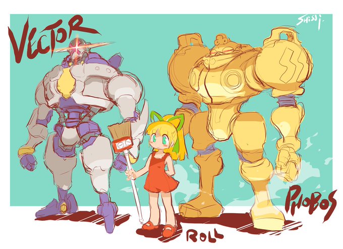 ロールちゃん(ロックマン) 「お絵描きスイッチを入れるためにしばらく過去絵から入ってその気にさせていこう!\(」|しすいのイラスト