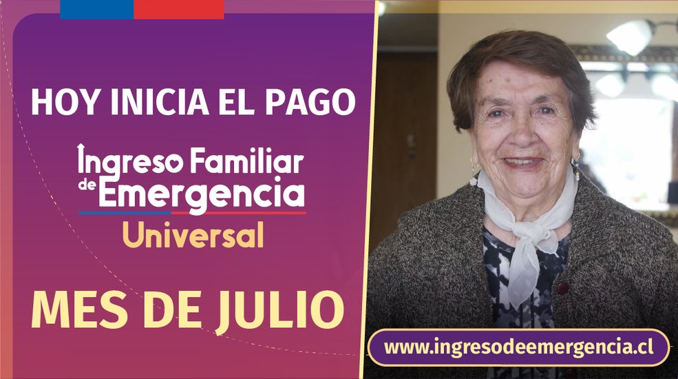 GobiernodeChile's tweet photo. Más de 7.7 millones de hogares recibirán el aporte de julio del #IFEUniversal con montos sobre la línea de la pobreza 🗓 Conoce las fecha de tu pago en la sección Mis Pagos de https://t.co/NJtQY3GfwS https://t.co/usZqqGjhgm
