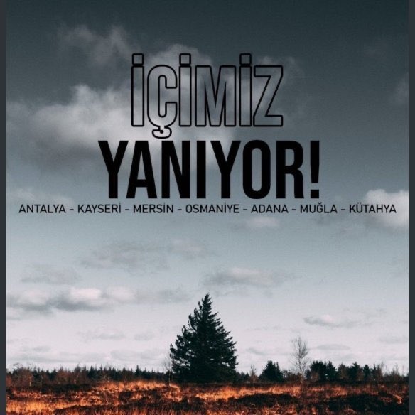 husnuyaman's tweet photo. #Manavgat yanıyor 
#Adana yanıyor
#Osmaniye yanıyor
#marmaris yanıyor
#Mersin yanıyor
#Kozan yanıyor
#Muğla yanıyor
#Didim yanıyor
#Kütahya yanıyor
#Kocaeli yanıyor
İçimiz Yanıyor.. 😓.            Türk Milleti bunu da aşacaktır. Devletimiz sebep olanlardan hesabını soracaktır. https://t.co/RX4Q3NEmpw