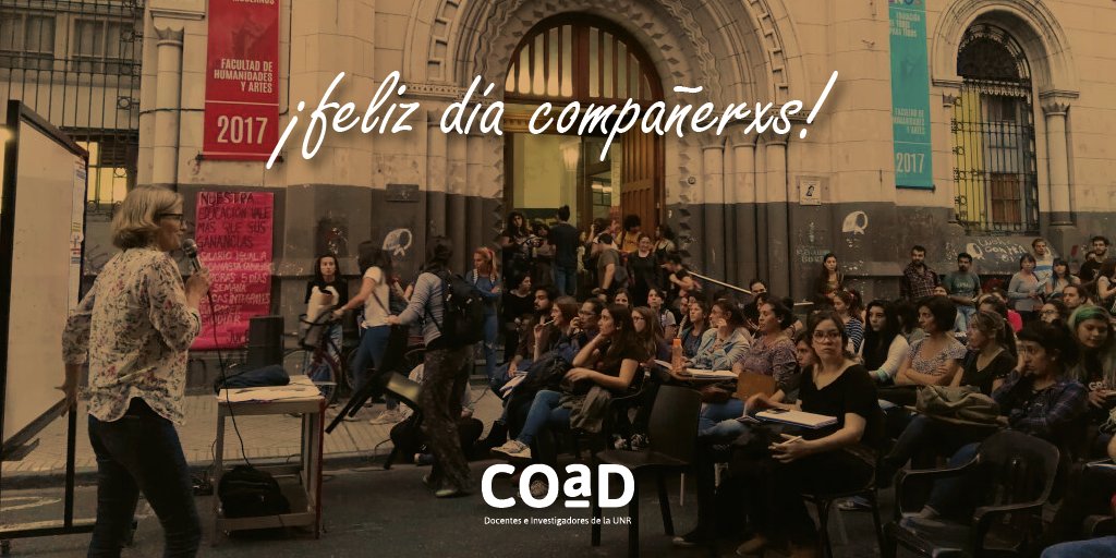 29 de julio - Día de lxs docentes universitarixs - UNR

Un cálido saludo a todxs lxs docentes, que con el trabajo colectivo e individual son un sostén fundamental de la educación pública.
▶️ coad.org.ar/noticia-651-D%…