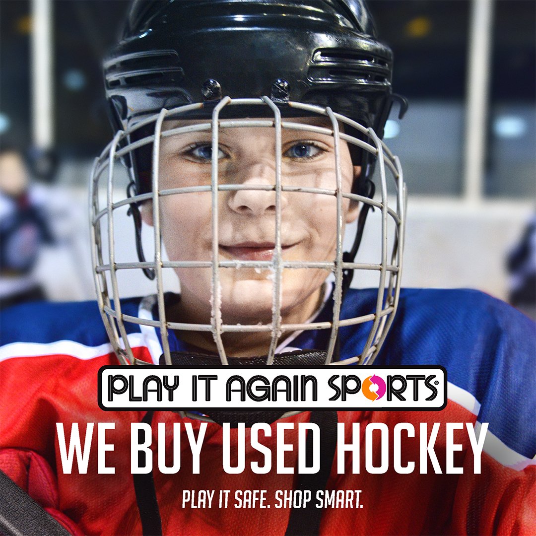PIASarnold's tweet photo. Clean your closets and retire your quality used hockey gear at Play It Again Sports! We’re open and buying everything hockey skates to sticks, helmets to protective equipment, and more to get paid on the spot today! https://t.co/PBPVegV1pE
