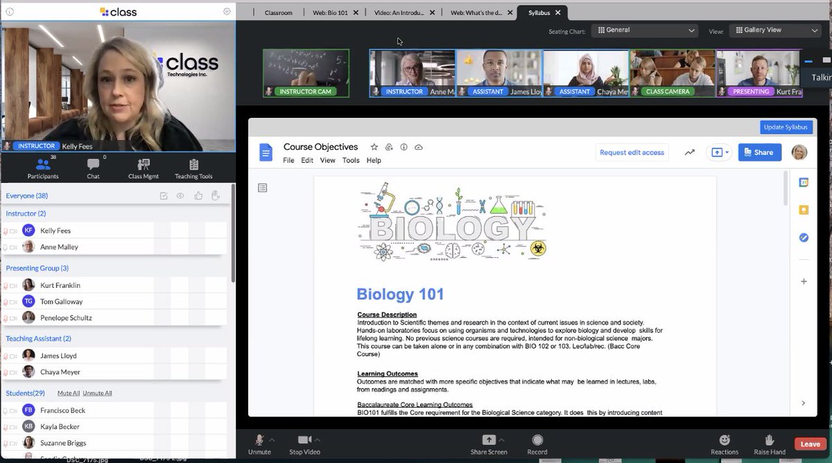 SIDLIT's tweet photo. In a featured session by our Corporate Gold Sponsor  @WeAreClassTech Kelly Fees demonstrates how Class Technologies can be used in a Zoom class. It also integrates within an LMS for grades and attendance. Thank you, Kelly!  https://t.co/ftnB9NtJDb @WeAreClassTech #SIDLIT2021 https://t.co/0ct5f7SScD