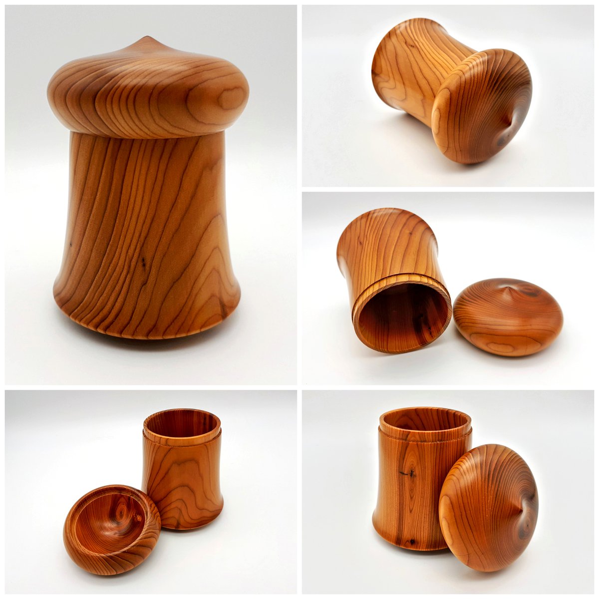 HayrackGallery's tweet photo. We have recently added these two beautiful lidded boxes to our collection of work from local maker Gerald Hubbard. Call in and see his collection next time you visit @OldDairyFarmNN7, or on our website at https://t.co/PGOzuxVTe1
#shoplocal #ShopSmall #shopsafe #ODF35 #woodturning https://t.co/AQFzZ3ZTny