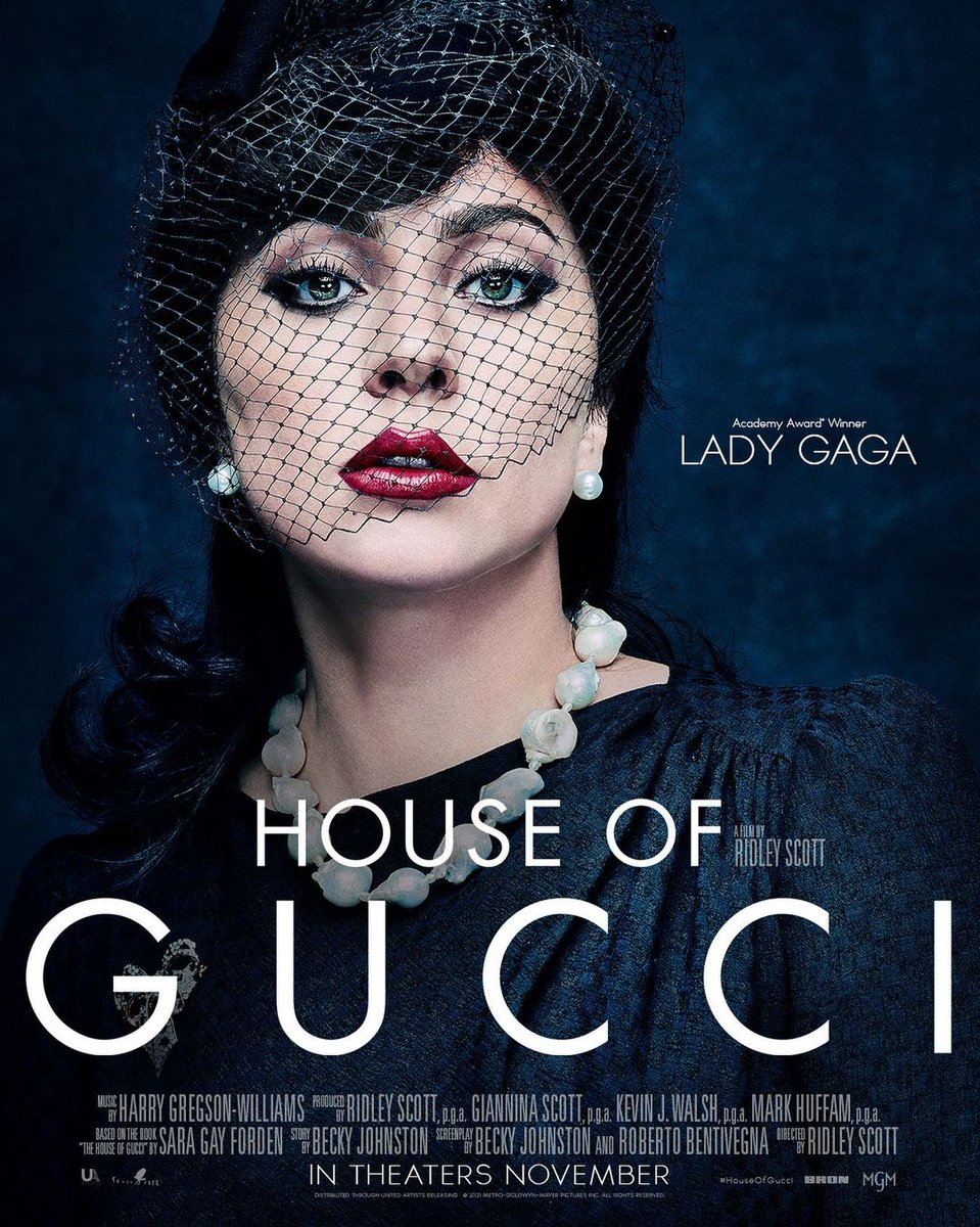 Lady Gaga vient de dévoiler sur Instagram la première affiche du film "House of Gucci" dans lequel elle incarne Patrizia Reggiani, l'ex-épouse du créateur accusée d'avoir commandité son assassinat.
