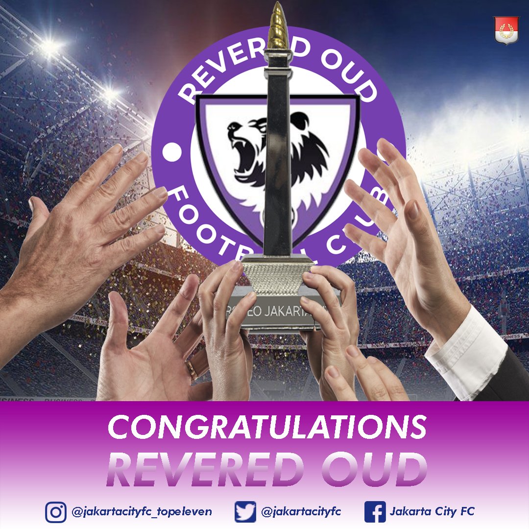 JakartaCityFC's tweet photo. Congratulation @OudRevered for winning TROFEO JAKARTA CITY Season 5🏆🎉 https://t.co/mSQEigjCsD