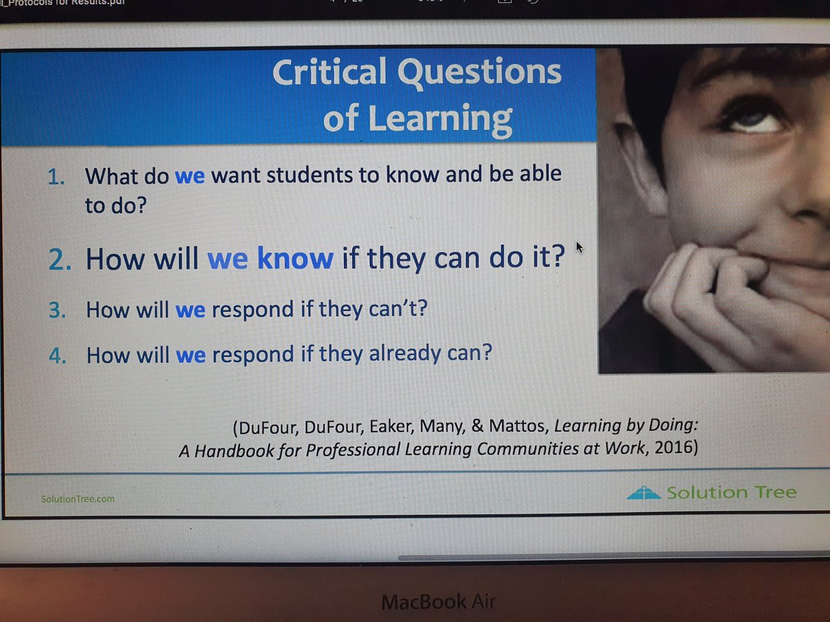 'Hope is not a strategy that works. We better not hope students learn. We better not assume students learn. We need to know they learned and respond if they didn't' 
#asfmlearns @SolutionTree #PLCatwork