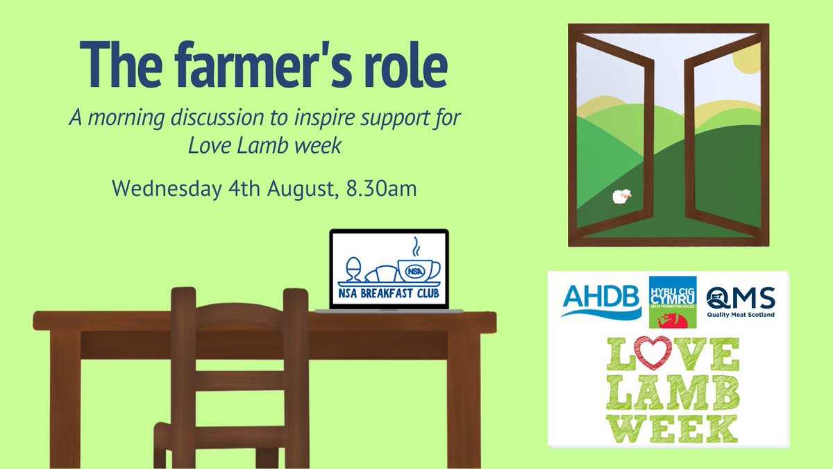If you are wondering how you can get involved with Love Lamb Week this year, then join our webinar on Wednesday to see what is in store &amp; get some inspiration!

go.nationalsheep.org.uk/webinarlovelamb