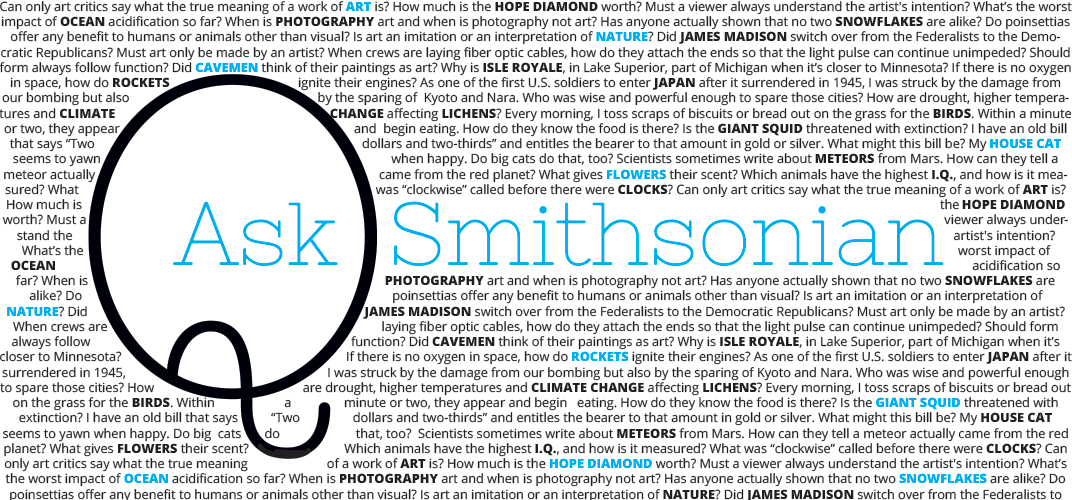 AskSmithsonian's tweet photo. We invite you to submit your questions for our Smithsonian experts! Think big. We're looking for complex questions that will generate new ideas, new visions and new conversations. Submit your questions using this form: https://t.co/gXgQcoSwQ3 https://t.co/bjZLLFBBE9