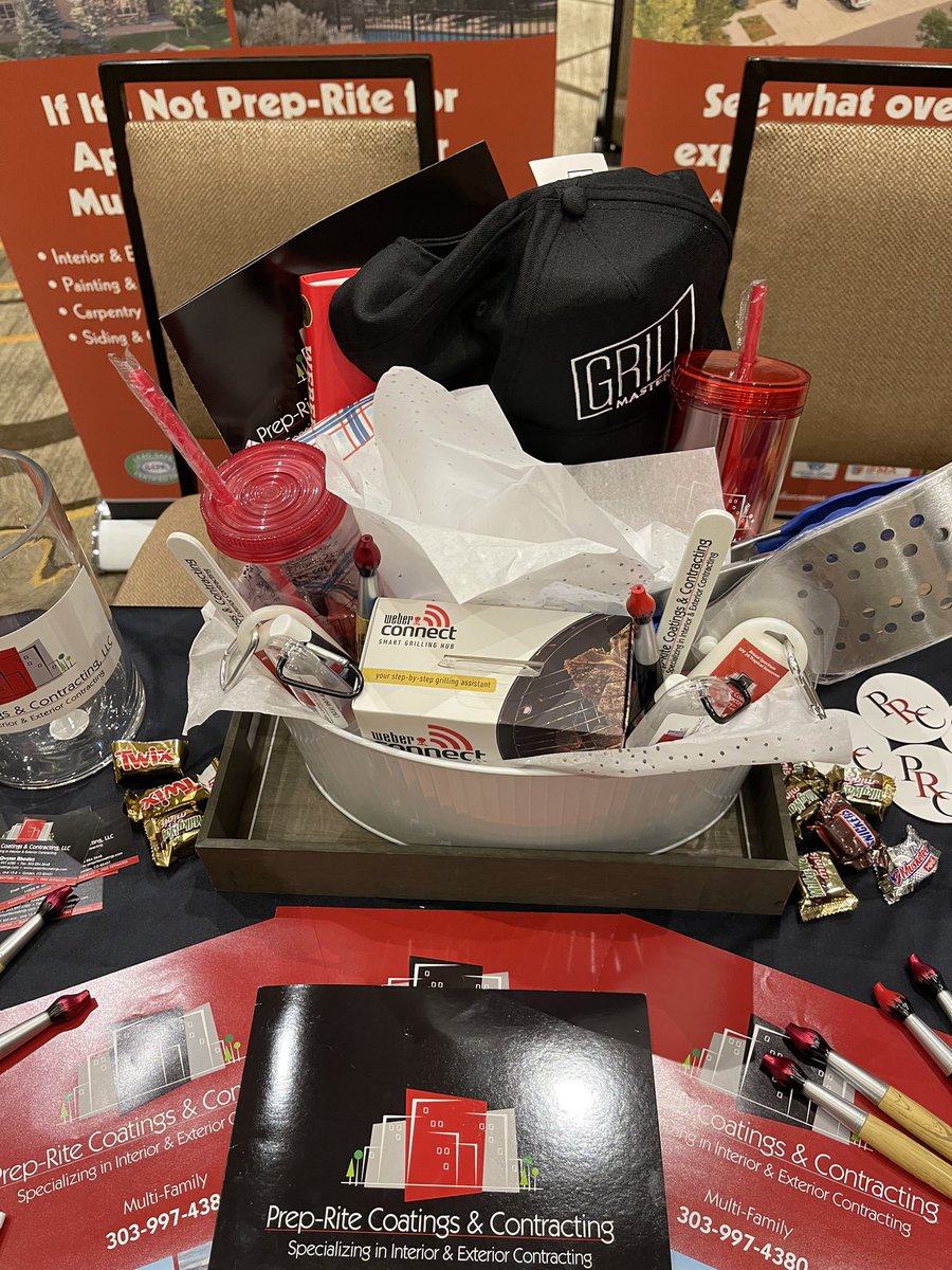 PRC_PrepRite's tweet photo. Come by and see @PrepRiteCoating at the @CAIsocial Rocky Mountain Chapter spring trade show &amp; enter to win a summer BBQ dream basket and some other prizes! Hope to see you today! #PRC #preprite303 #prepritecoatings #PrepRite #CAI #CAIRockymountainchapter #springtradeshow #prizes https://t.co/gmueCMGwi4