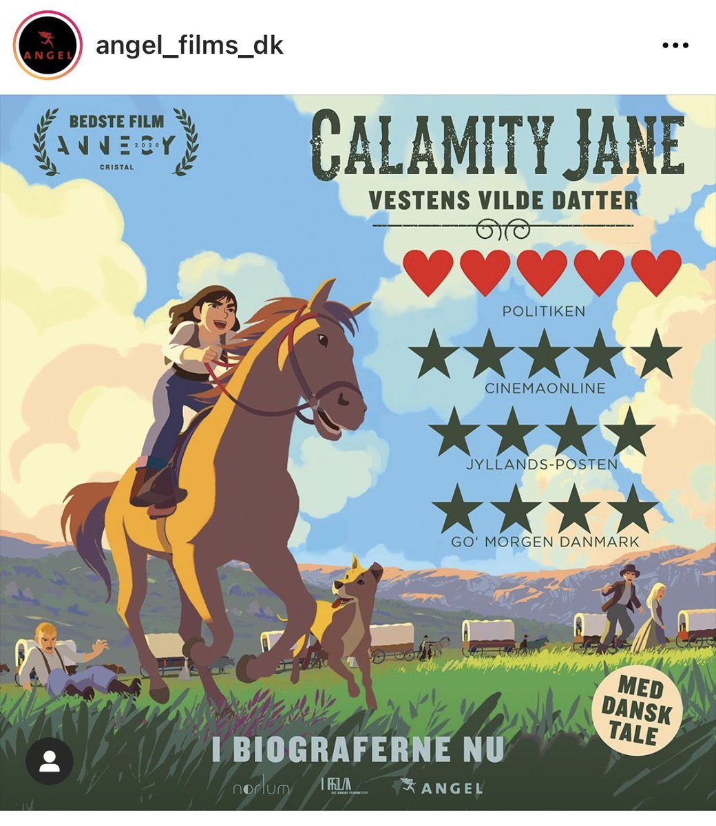 Stars to Calamity today from the Danish Press ⭐️⭐️⭐️⭐️⭐️ @Calamity_film @noerlum @ViborgKommune @Filmpuljen @filminstituttet #filmreviews #animation #animated #viborgvisuals #viborg #creativecity