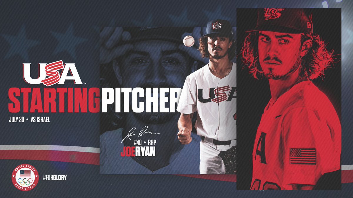 Joe Ryan will take the ball #ForGlory🇺🇸 in our #TokyoOlympics debut. Almost time.

#TeamUSA #Olympics #Tokyo2020