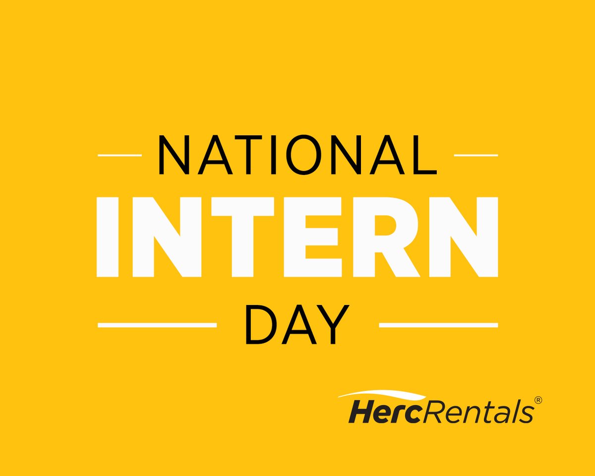 HercRentalsInc's tweet photo. We hope you learn as much from us as we gain from your hard work day in and day out. #nationalinternday #interns #teamherc #thankyouinterns #workatherc https://t.co/ydwXvMHXeI https://t.co/GmPMbAkxKj