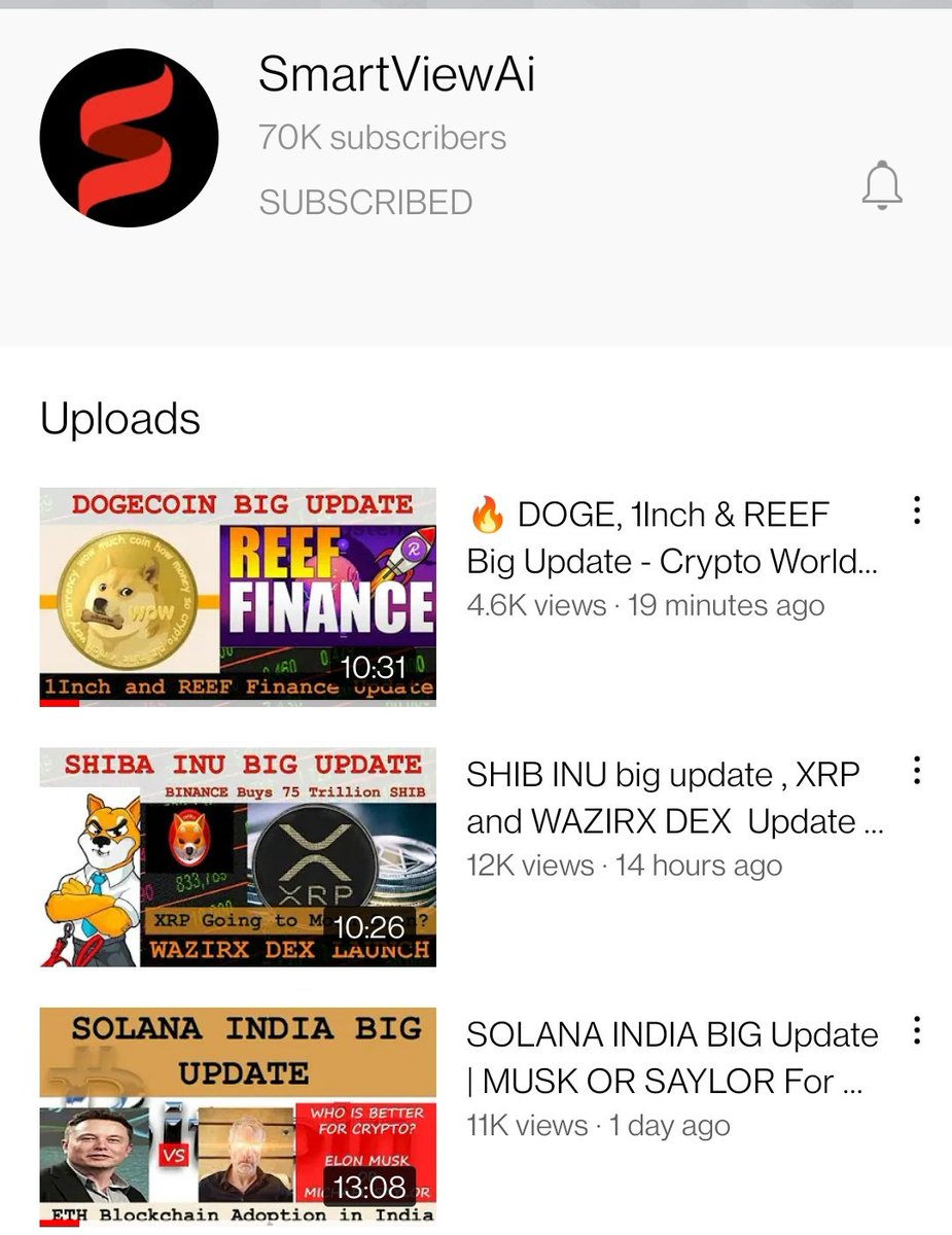 pushpendrakum's tweet photo. Just noticed we have crossed 70k subscribers in @smartviewai news channel.
 
This channel is giving every day crypto updates before the 7 AM.  

Thank you very much for 70K subscribers.

Now I am adding more team members.

Thanks for your valuable support. https://t.co/zEvKLaSqkY