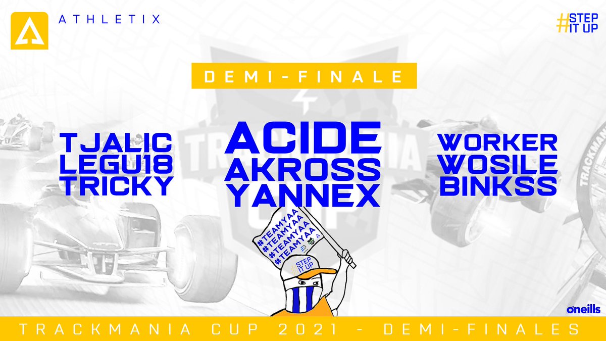AthletixEsport's tweet image. Leur objectif était d'atteindre la demi-finale, ils y sont.🔝

Ce soir c'est du bonus, du beau jeu, des maps infernales.. Bref que du plaisir.🔥

Tous derrière la #TEAMYAA

Rendez vous à 19h sur le live de @ZeratoR : twitch.tv/zerator

#StepItUp